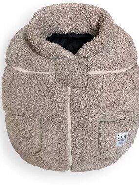 7AM Enfant Car Seat Cocoon | Oatmeal Teddy
